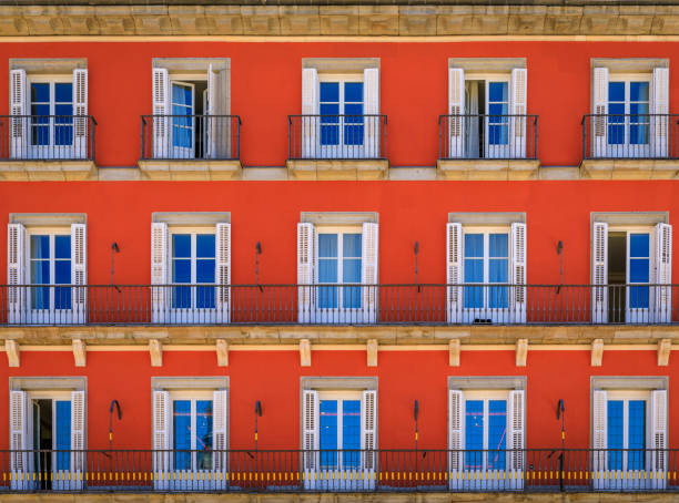 istock Famous Plaza Mayor square with Philip III statue created in 1616, Madrid, Spain 1422117004