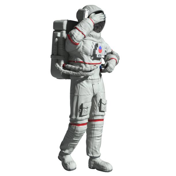 istock Astronaut 3d illustration isolated on white background 1422120328