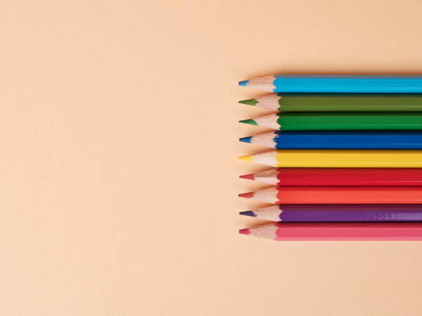 istock Colorful painting pencils together as teamwork concept 1422123786