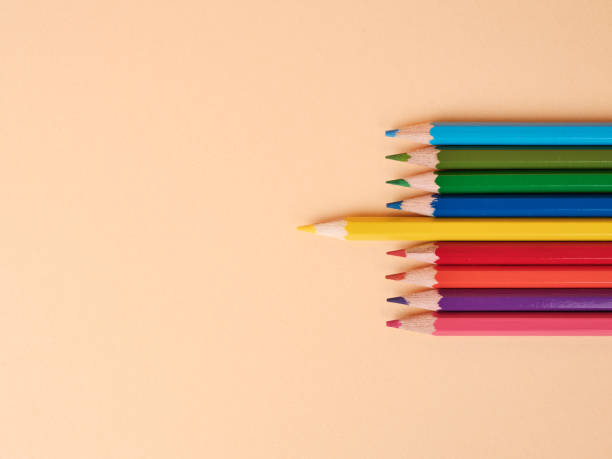 istock Colorful painting pencils together as teamwork concept 1422123790