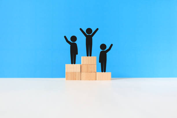 istock Pictograms on the winner's podium. 1422126745