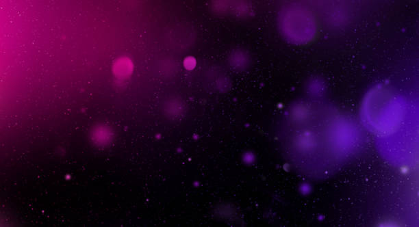 istock Pink and purple colorful starry sky, horizontal galaxy background 1422130006