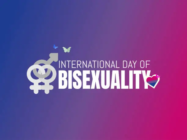 Vector illustration of Celebrate Bisexuality Day