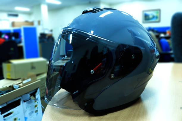 Futuristic motorcycle helmet to protect your head