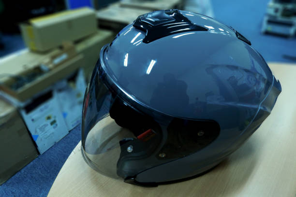 istock Futuristic motorcycle helmet to protect your head 1422134513