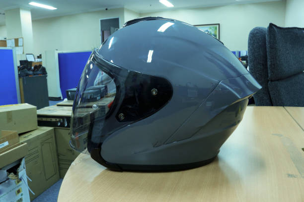 istock Futuristic motorcycle helmet to protect your head 1422134538