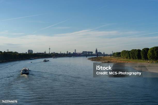 Rhein River In Cologne Stock Photo - Download Image Now - Architecture, Cathedral, City