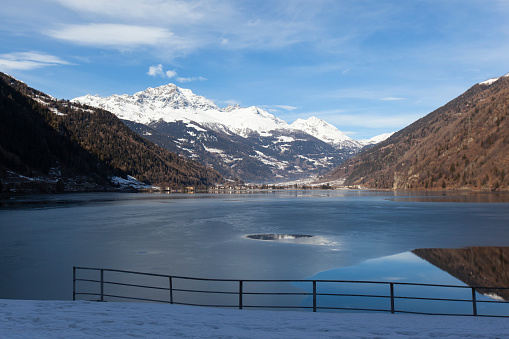 Bernina Express in the Winter Season, Tirano Italy