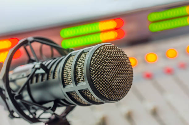 istock Professional microphone and sound mixer 1422150926