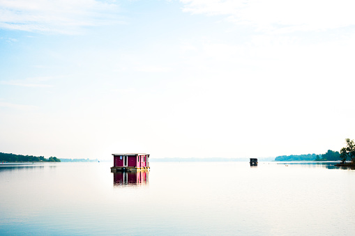 Houseboat on lake in Germany, Summer Adventure Vacations, Brandenburg State