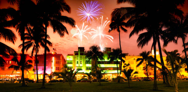 istock New year fireworks over Miami. 1422156333
