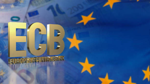 die öko- oder europäische zentralbank für das 3d-rendering des geschäftskonzepts - ecb stock-fotos und bilder