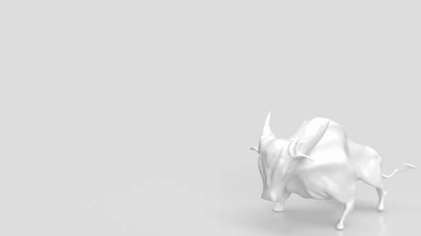 istock The white bull on clear background for business concept  3d rendering 1422162797