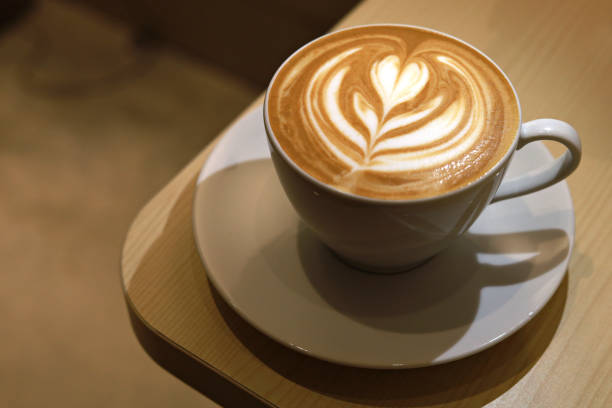 istock High angle view of cappuccino latte art 1422163250