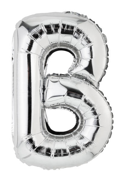 istock Letter B in silver mylar balloon isolated on white 1422165161