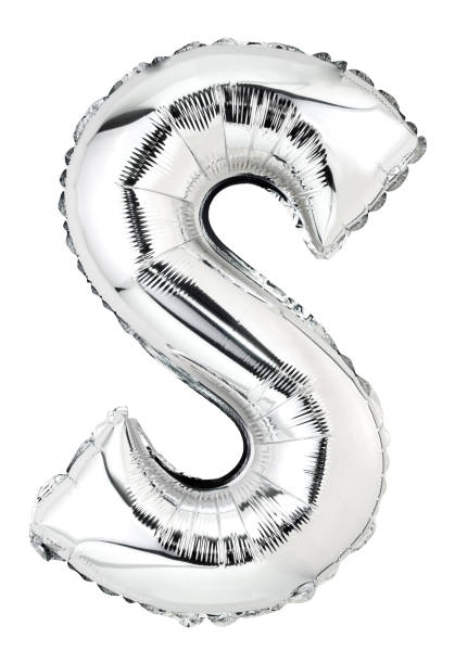 istock Letter S in silver mylar balloon isolated on white 1422165486