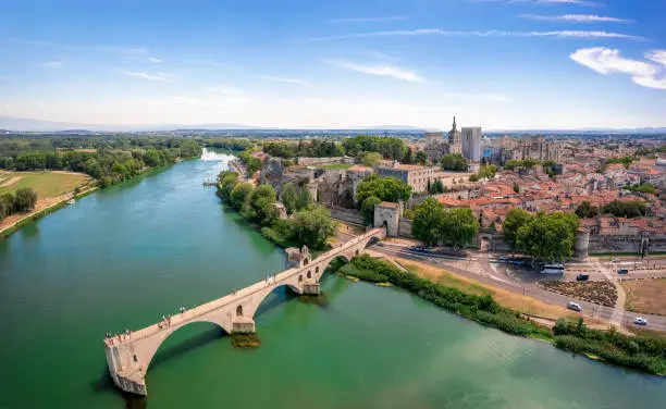 Avignon is a city on the Rhone river in southern France.