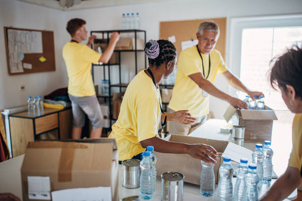 istock People working for charity together 1422167229
