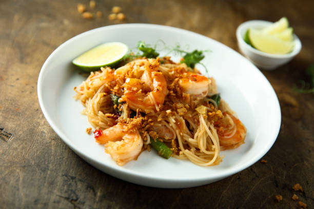 istock Noodles with shrimps 1422170197