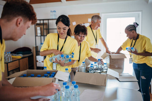 istock People working for charity together 1422180108