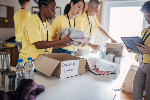 istock People working for charity together 1422182350