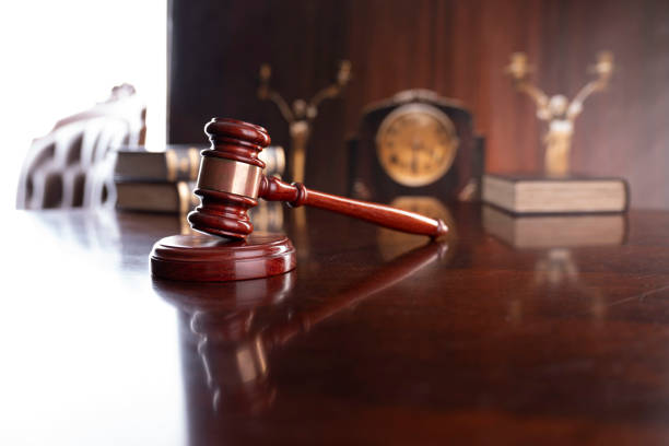 istock Law theme - judge office. 1422183708