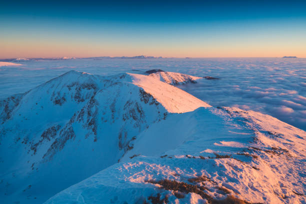 istock Sunset light on a Marmaros mountain ridge 1422189347