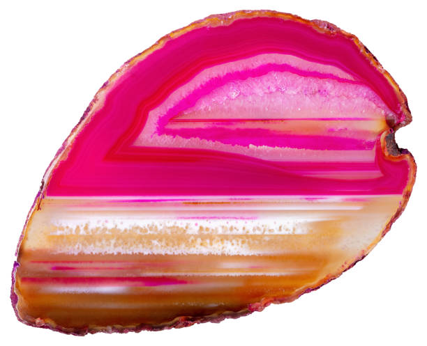 agata naturale in tono rosa per il tuo fantastico look di design. - agate foto e immagini stock