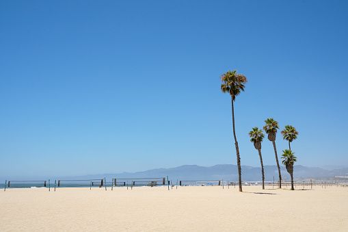 Santa Monica Beach Houses and boardwalk.