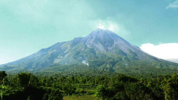 istock The Great Mountain In A Peaceful Village 1422197330