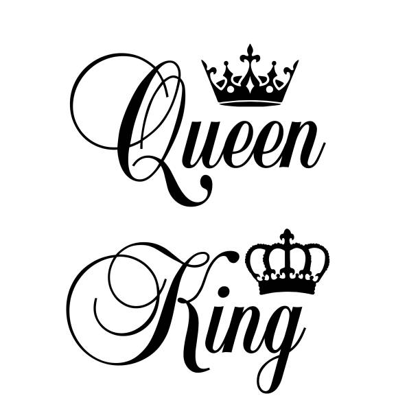 illustrations, cliparts, dessins animés et icônes de & avec très grand lit avec - reine monarque