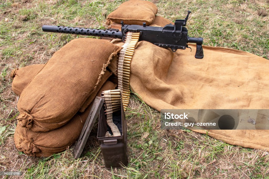 American Machine Gun Of The Second World War Stock Photo - Download