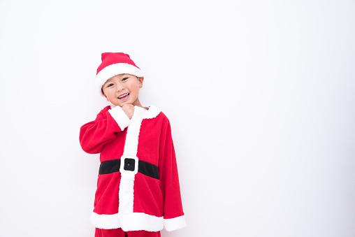 Christmas tree and Japanese children