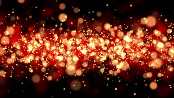 istock Abstract motion background shining gold particles. Shimmering Glittering Particles With Bokeh. Popular, modern, christmas, new year 1422231186