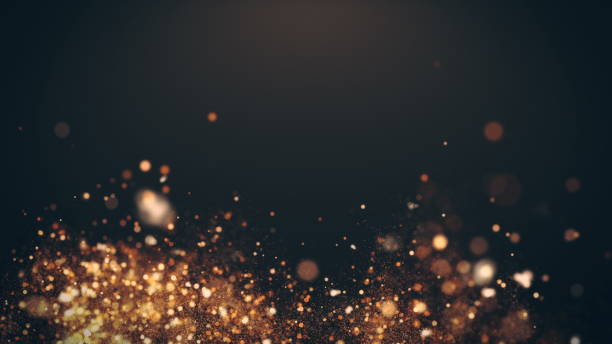 istock Dust Particles, random motion of particles.On beatiful relaxing Background. Glittering Particles With Bokeh in volumetric light 1422234141