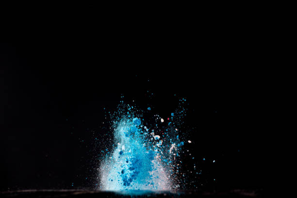 istock colorful powder explode on pink background captured in high speed side view 1422237133