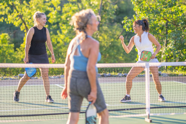 istock Celebrating a Pickleball Game Win 1422240530