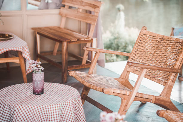 istock wicker rattan chair on terrace balcony 1422251028