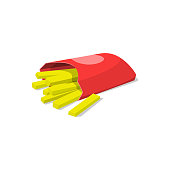 istock French Fries Icon Flat Design. 1422257111