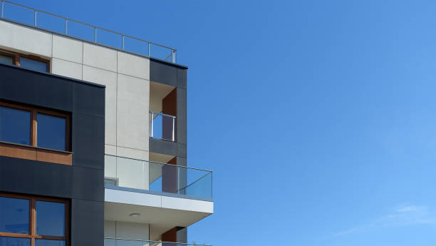 istock Modern residential building with balconies 1422261535