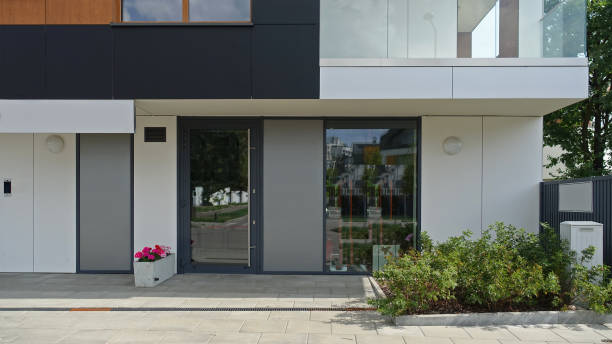 istock Modern residential building with balconies 1422261684
