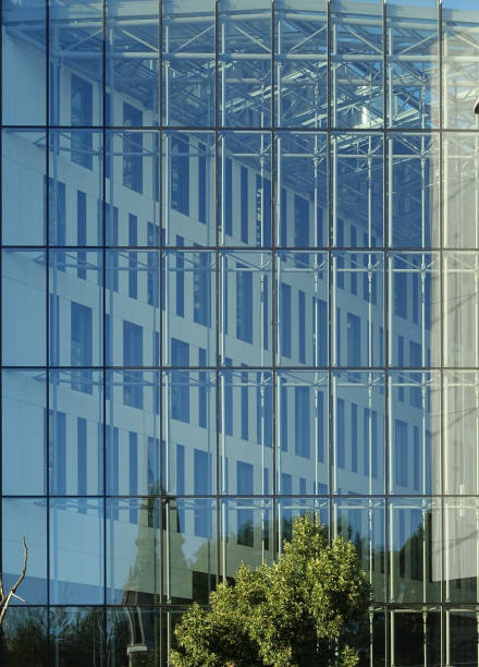 istock Texture of the glass facade 1422261688
