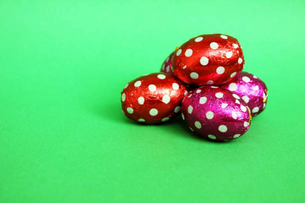 Colourful easter eggs.