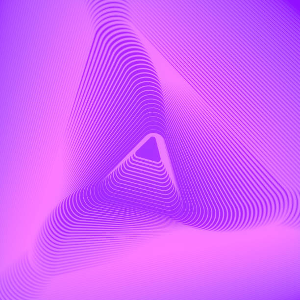 istock Pattern of lines, on a violet background. Creative design. 3d rendering abstract concept digital illustration 1422264852