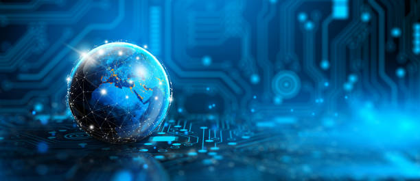 istock Global Business and Network connection concept. Elements furnished by NASA. 3D Rendering. 1422269598