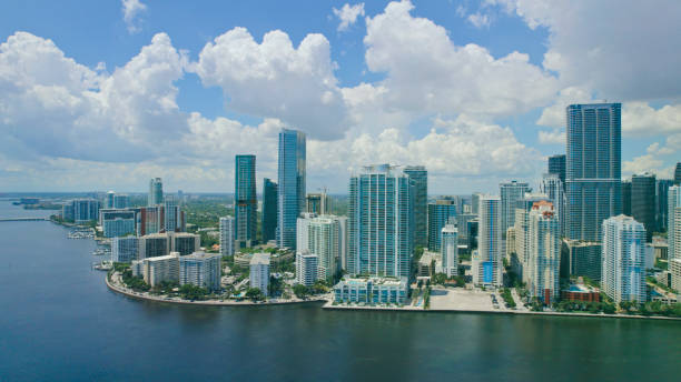 istock Brickell Key skyline, Miami Florida 1422269982