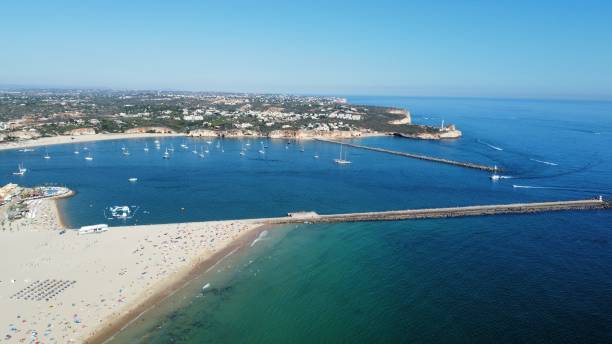 istock Drone shot over portimao 1422273104