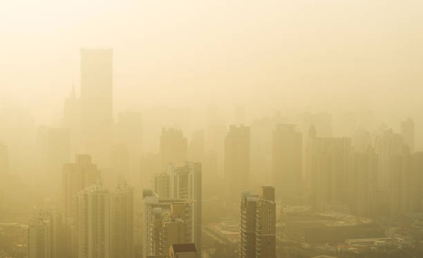 istock Big city at misty, shanghai 1422277462