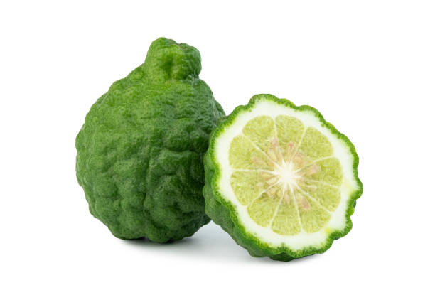 istock bergamot fruit and half sliced isolated 1422277747