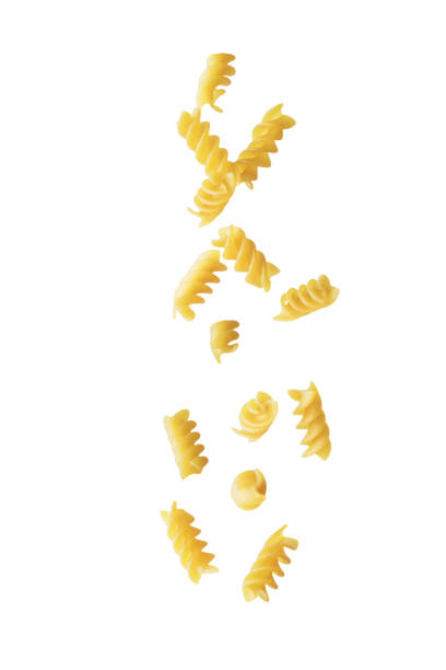 istock Spirals dried pasta on a white isolated background 1422279660
